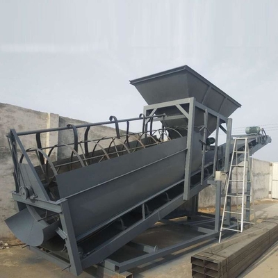 Máquina de triagem de areia por vibração de três camadas para separação de resíduos municipais em explorações agrícolas