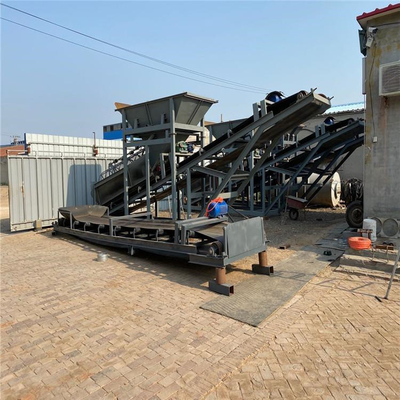 Máquina de peneira de areia de vibração de três camadas para tela de vibração linear no campo de minério