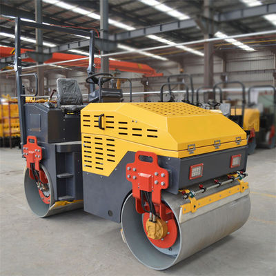 Mini Roller Electric Starting Road Roller Vibratory Compactor para obras de construção