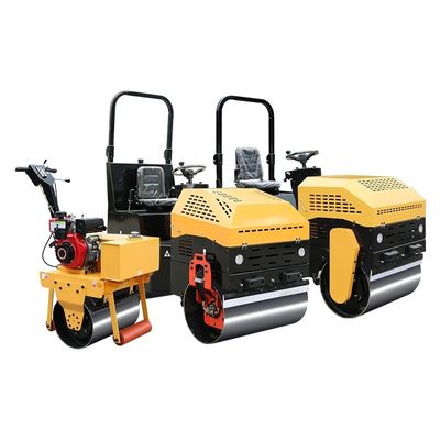 Compactor de máquina de rolos de estrada diesel de tambor único / duplo com frequência de vibração de 70HZ