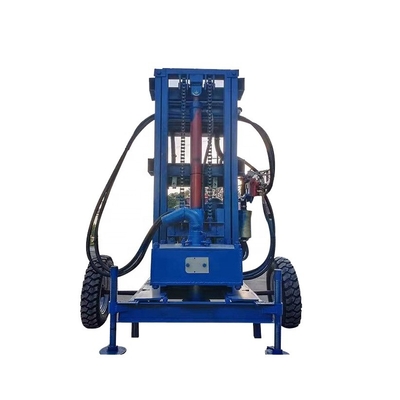 Máquina de perfuração de poços de água hidráulica a diesel de 150 m com motor Changchai nas Filipinas