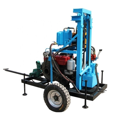 Máquina de perfuração de poços de água hidráulica a diesel de 150 m com motor Changchai nas Filipinas