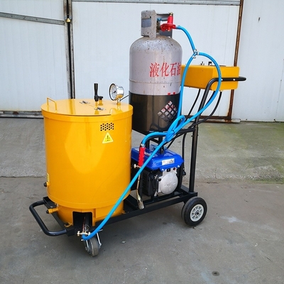 Eficiência de pintura a frio Sistema de estribo de linhas de rotas Máquina de marcação de estradas Pressão de trabalho 8-16MPa