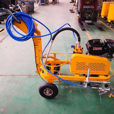 Máquina de marcação de linha de estrada de pulverização a frio de mão de cor personalizada com motor de gás
