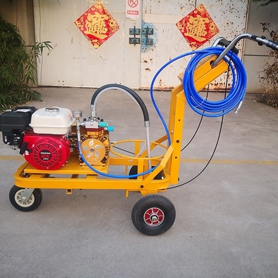 Máquina de marcação de linha de estrada de pulverização a frio de mão de cor personalizada com motor de gás