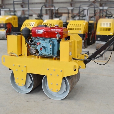 Motor de alta potência tambor duplo rolamento vibratório da estrada a ferramenta de compactação terra perfeita