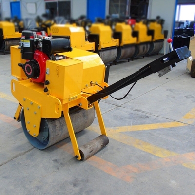 20KN*2 Excitante Força Motor Diesel Passeio em Hidráulico Duplo Tambor Vibratório Rod Roller