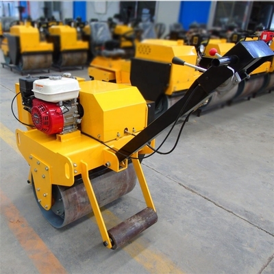 600 kg Máquina de rolamento de motor a diesel de duplo tambor para compactação de estradas de betão