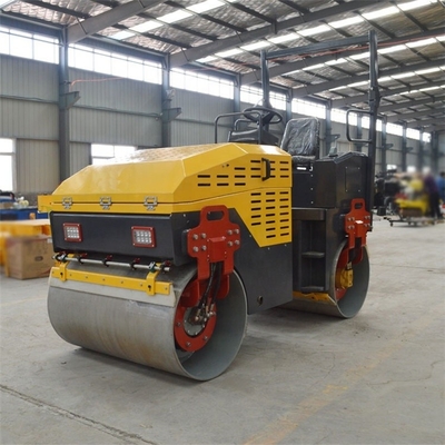 Motor de alta potência de 600 kg Rolha vibratória de rodas duplas para compactação de caminhada atrás da estrada
