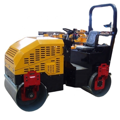 Compactor manual de rolos de duplo tambor para estradas de pequenas dimensões
