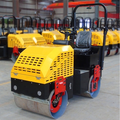 Compactor manual de rolos de duplo tambor para estradas de pequenas dimensões